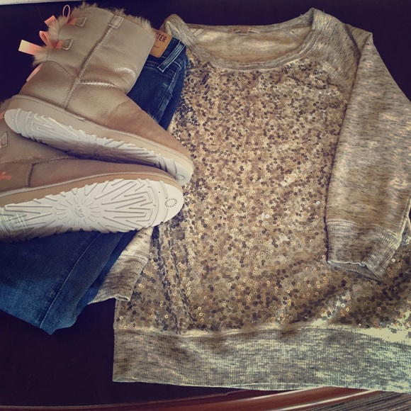 Sequined gap sweater