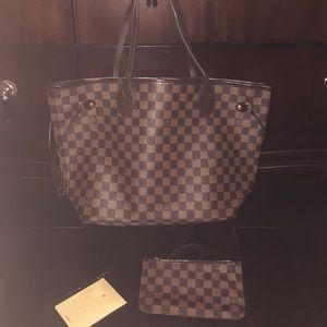 Louis Vuitton Neverfull PM DE with pouch