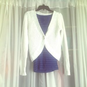 Cute cropped cardigan with sparkle accents