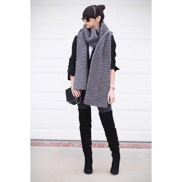 Zara knee high boots