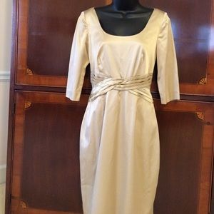 Gorgeous  champaign satin cocktail dress