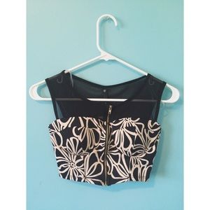 floral crop top