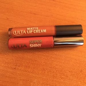 Ulta matte lip cream (tender) and lip gloss (21)