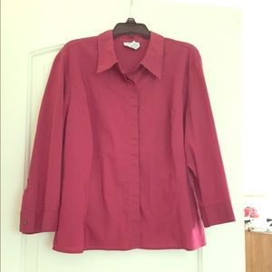 💥SALE💥 Burgundy button up blouse