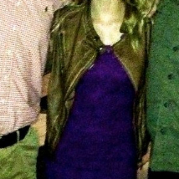 Dark brown leather jacket! New - Picture 4 of 4