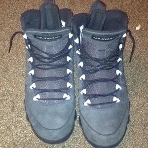 All black Jordan 9s