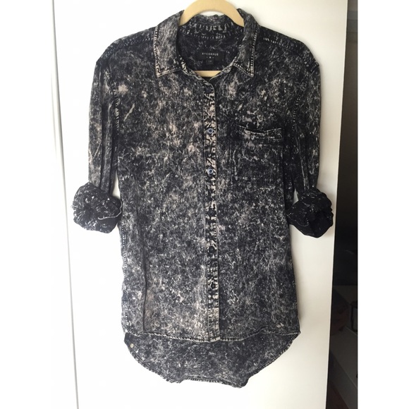 ByCorpus Acid Wash Button Down