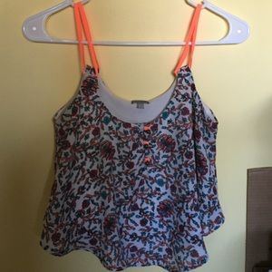 Charlotte Russe button down crop top