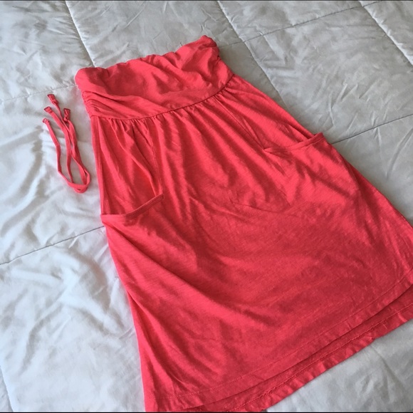 Express coral dress size xs