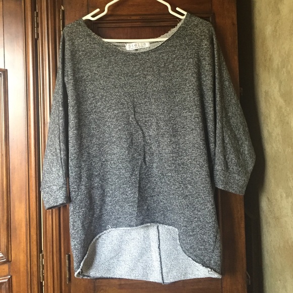 Cut off gray sweater