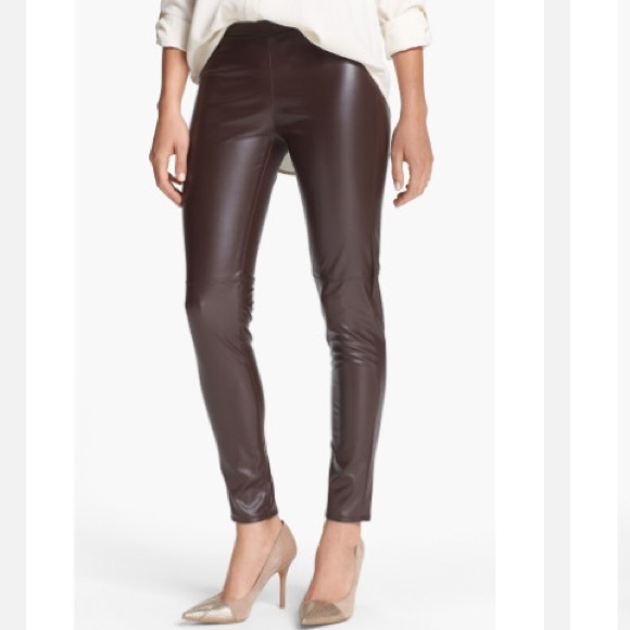 michael kors leather leggings