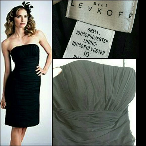 Strapless little black dress