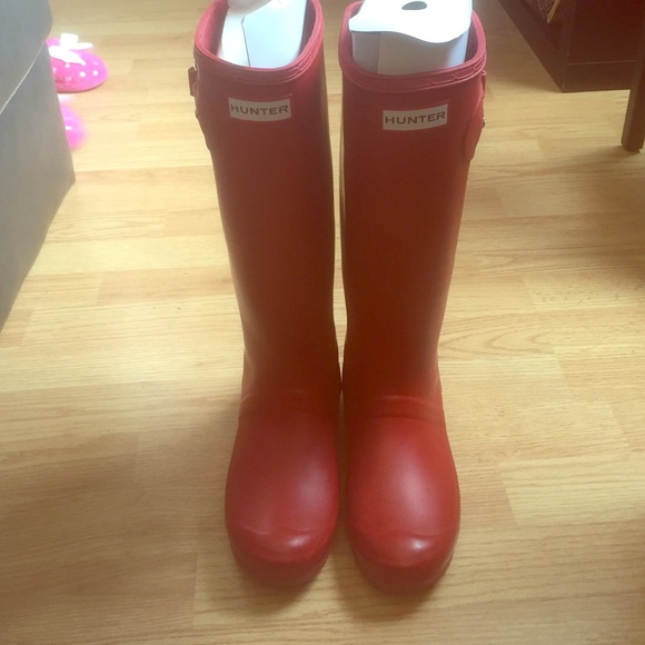 Red Hunter Boots for sale!