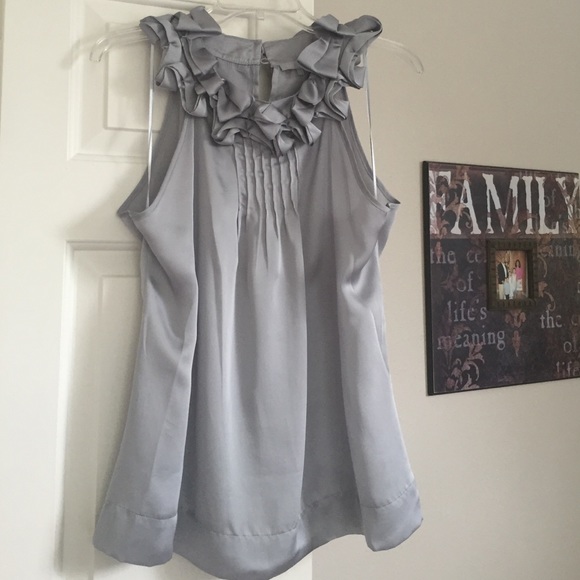 Silver Silk top