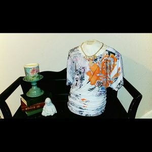 Fashionable Print Blouse