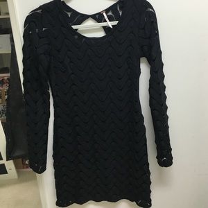 Free people cut out black dress