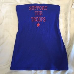 Support the troops tank!