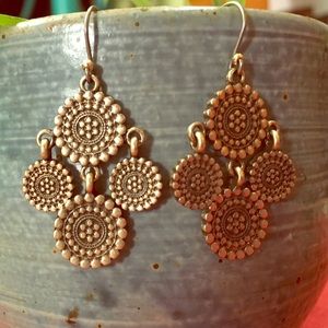 Brass earrings