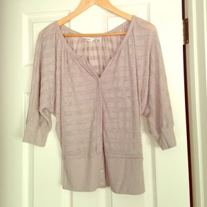 Grey cardigan sweater