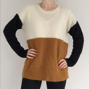 Madewell Colorblock Sweater Size M