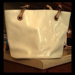 MK white purse