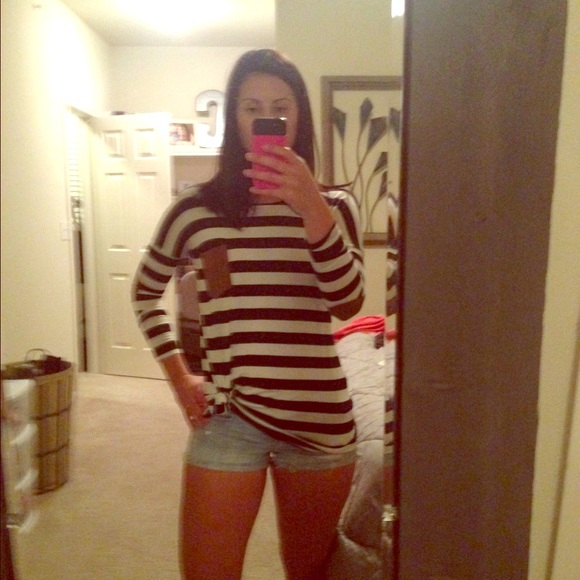 Navy and White striped tunic
