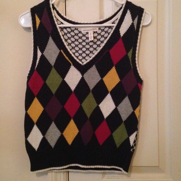Adorable argyle sweater vest