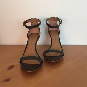 Banana Republic Black Ankle Strap Heels