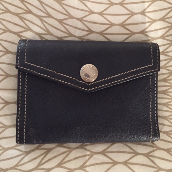Prada-navy blue wallet