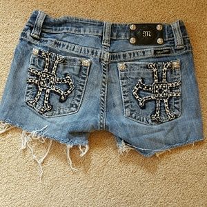 Miss Me home cut shorts