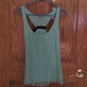 Charlotte Russe Lace Racerback Tank