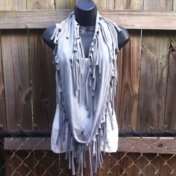 Gray handmade scarf!