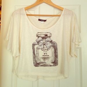 Ivory color crop top