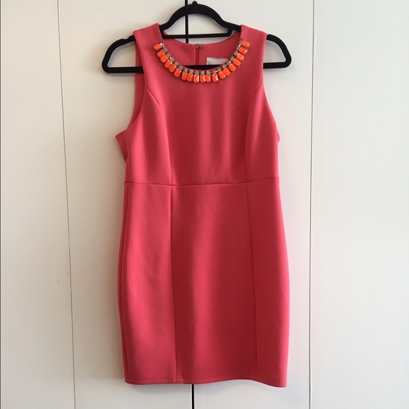 Romeo & Juliet Couture Neck Embellished Dress