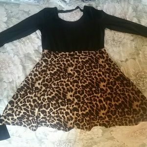 Cheetah Print Skater Dress