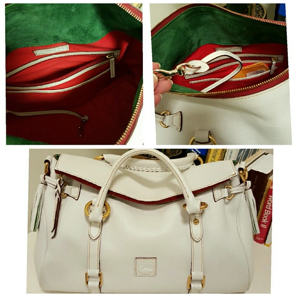 RARE Dooney Florentine Satchel in Cream