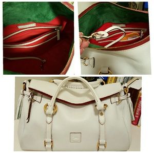RARE Dooney Florentine Satchel in Cream