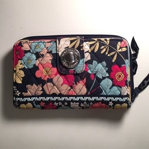 Vera Bradley turn lock wallet