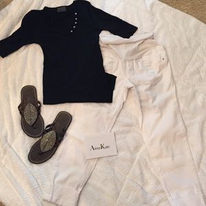 Maternity Michael stars blue top,