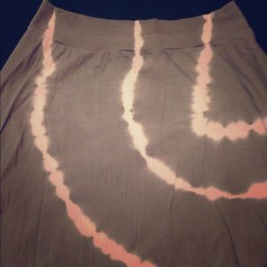 Tie-dye maxi skirt