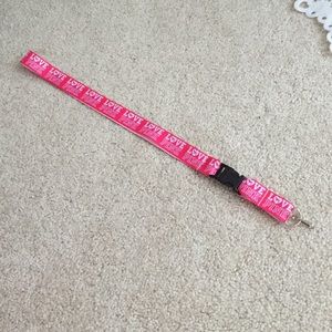 Victoria's Secret pink lanyard