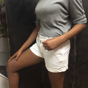 Ann Taylor Loft white shorts