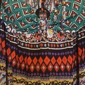 Reborn sz M women's patterned maxi dress NWT