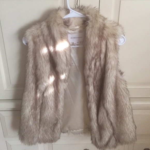 BCBG Faux Fur Vest