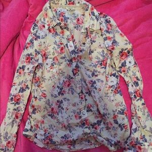 Flower button up