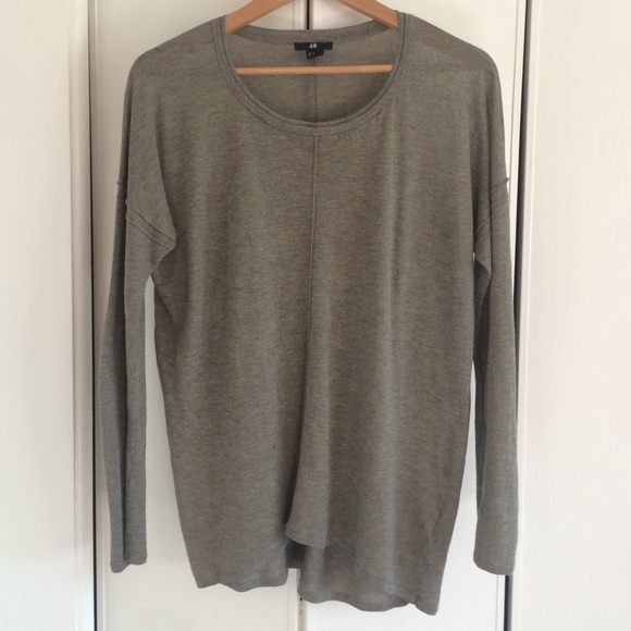 H&M long sleeve metallic sweater.