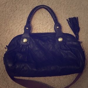 Brand new black leather bag