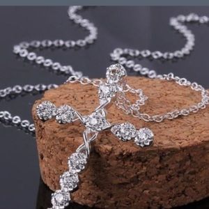 Crystal Cross Pendant Necklace