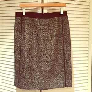 J. Crew Factory shimmer tweed pencil skirt 6