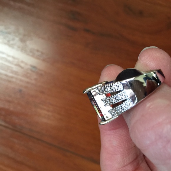 NWOT .925 Red Stone Ring - Picture 3 of 4